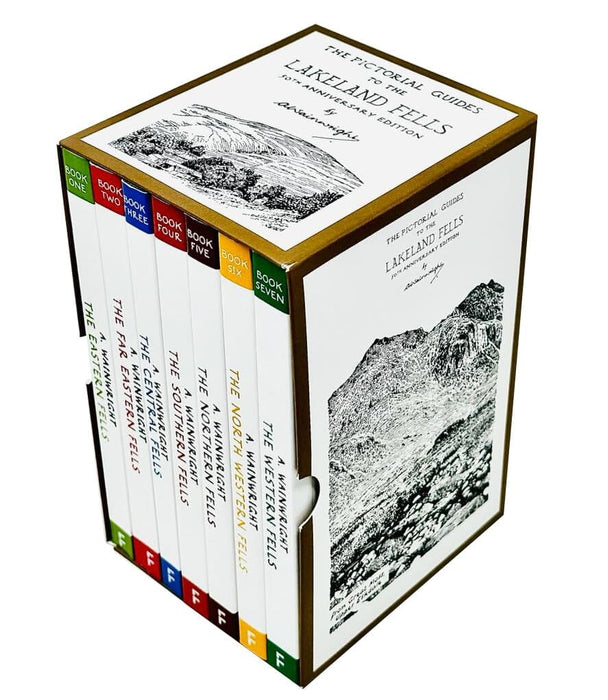 The Pictorial Guides to the Lakeland Fells by Alfred Wainwright: 50th Anniversary Edition 7 Books Box Set - Non-Fiction - Paperback Non-Fiction Frances Lincoln Publishers Ltd