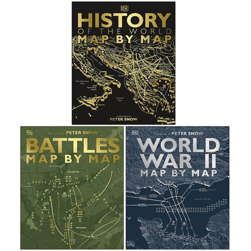 Map By Map Series By Peter Snow & DK 3 Books Collection Set - Non Fiction - Hardback Non-Fiction DK Children