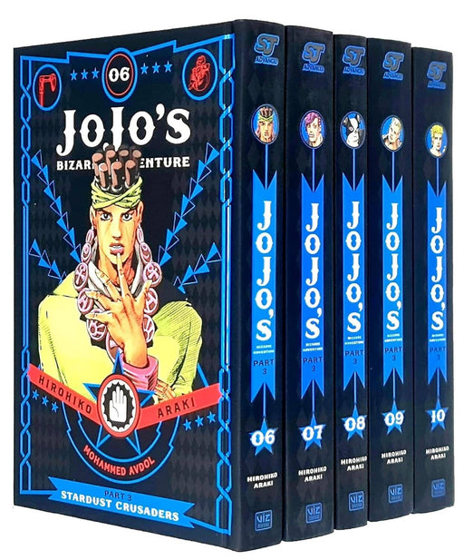 JoJo’s Bizarre Adventure: Part 3-Stardust Crusaders (Vol. 6-10) by Hirohiko Araki 5 Books Collection Set - Fiction - Hardback Fiction Viz Media, Subs. of Shogakukan Inc