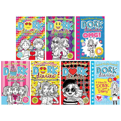 Dork Diaries Series (Vol. 11-17) By Rachel Renee Russell 7 Books Collection Set - Ages 9-11 - Paperback 9-14 Simon & Schuster