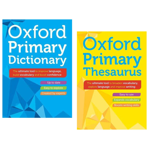 Oxford Primary Dictionary & Thesaurus By Oxford Dictionaries 2 Books Collection Set - Non Fiction - Hardback Non-Fiction Oxford University Press