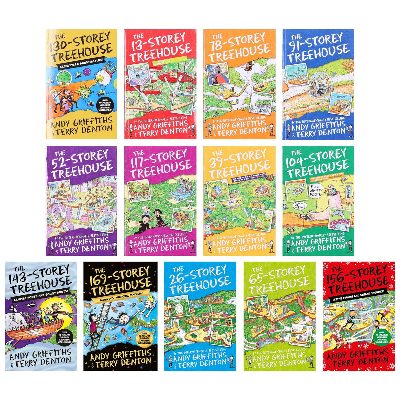 The Treehouse Series by Andy Griffiths & Terry Denton 13 Books Collection - Ages 5-11 - Paperback 5-7 Pan Macmillan