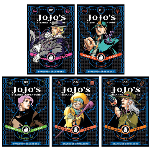 JoJo’s Bizarre Adventure: Part 3-Stardust Crusaders (Vol. 1-5) by Hirohiko Araki 5 Books Collection Set - Fiction - Hardback Fiction Viz Media, Subs. of Shogakukan Inc