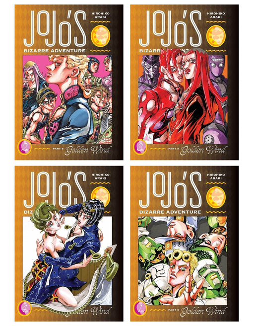 JoJo’s Bizarre Adventure: Part 5-Golden Wind (Vol. 1-4) by Hirohiko Araki 4 Books Collection Set - Fiction - Hardback Fiction Viz Media, Subs. of Shogakukan Inc