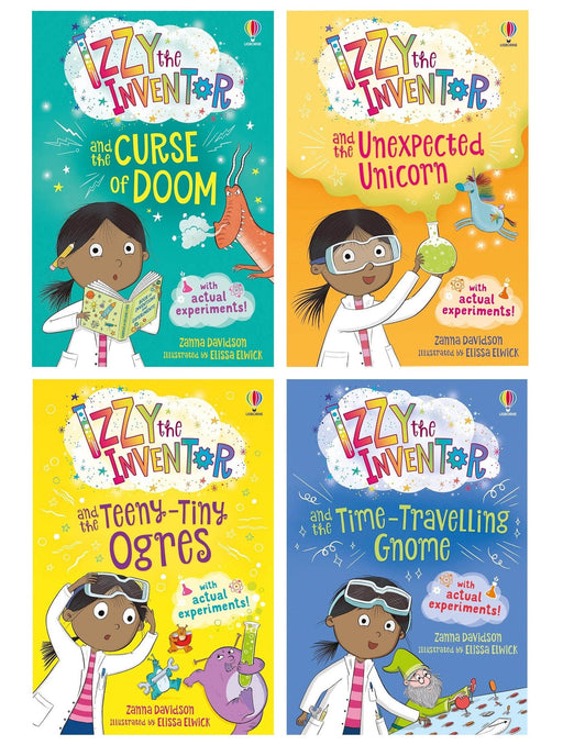 Izzy the Inventor Series By by Zanna Davidson 4 Books Collection Set - Ages 5-8 - Paperback 5-7 Usborne Publishing Ltd