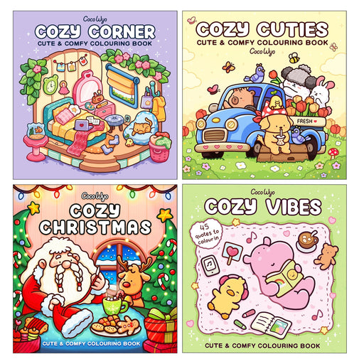 Coco Wyo: A Cute & Comfy 4 Colouring Books Set - Ages 8+ - Paperback 9-14 Penguin Random House