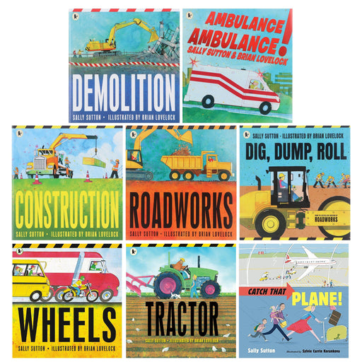 The Construction Crew Series By Sally Sutton Illustrated 8 Picture Books Collection Set - Ages 2-6 - Paperback 0-5 Walker Books Ltd