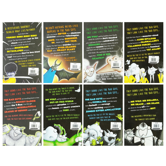 The Bad Guys Episodes 1-16 by Aaron Blabey 8 Books Collection Set - Ages 7-9 - Paperback 7-9 Scholastic
