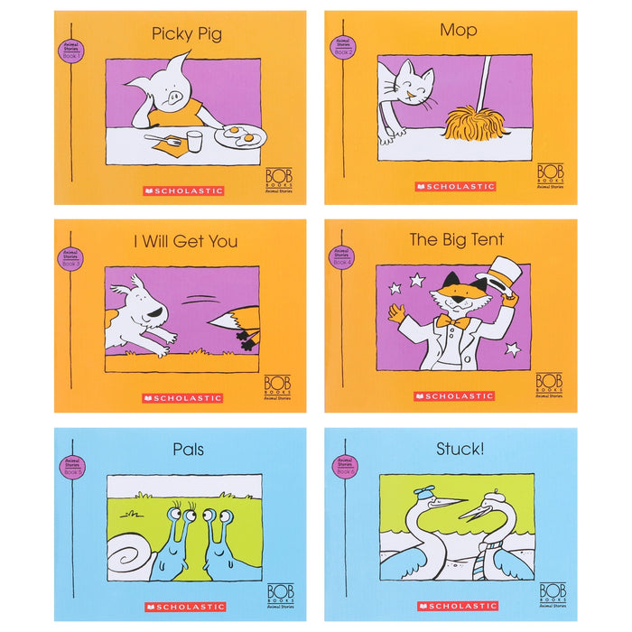 Bob Books: Animal Stories (Stage 2: Emerging Reader) 12 Books Collection Set By Scholastic - Ages 3-6 - Paperback 0-5 Scholastic
