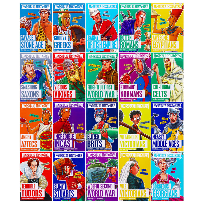 Horrible Histories Blood Curdling 20 Books Collection By Terry Deary - Ages 9-14 - Paperback 9-14 Scholastic