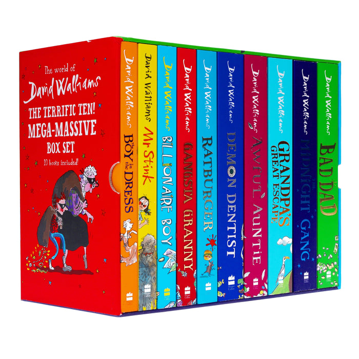 The World of David Walliams - The Terrific Ten! Mega-Massive 10 Books Collection Set - Ages 7-14 - Paperback 9-14 HarperCollins Publishers