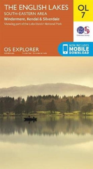 The English Lakes South-Eastern Area: Windermere, Kendal & Silverdale OS Map Extended Range Ordnance Survey