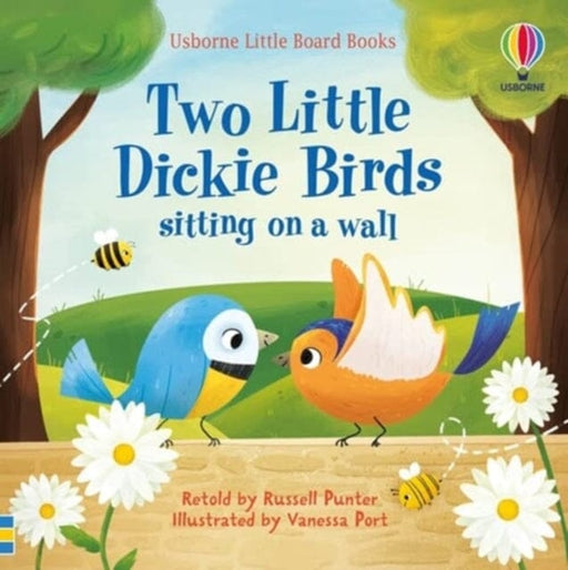 Two little dickie birds sitting on a wall by Russell Punter Extended Range Usborne Publishing Ltd