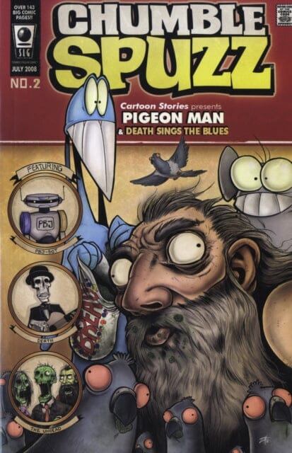 Chumble Spuzz Volume 2: Pigeon Man and Death Sings the Blues by Ethan Nicolle Extended Range Slave Labor Books