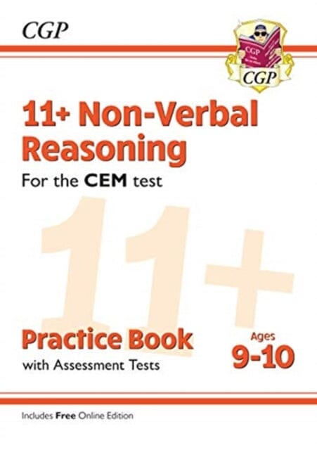 11+ CEM Non-Verbal Reasoning Practice Book & Assessment Tests - Ages 9-10 (with Online Edition) by CGP Books Extended Range Coordination Group Publications Ltd (CGP)
