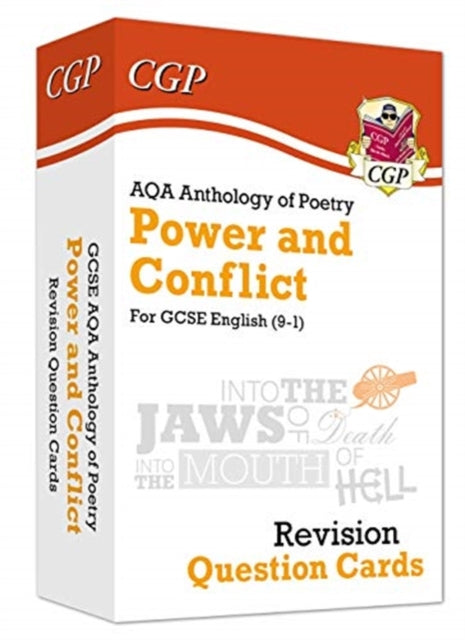 GCSE English: AQA Power & Conflict Poetry Anthology - Revision Question Cards Extended Range Coordination Group Publications Ltd (CGP)