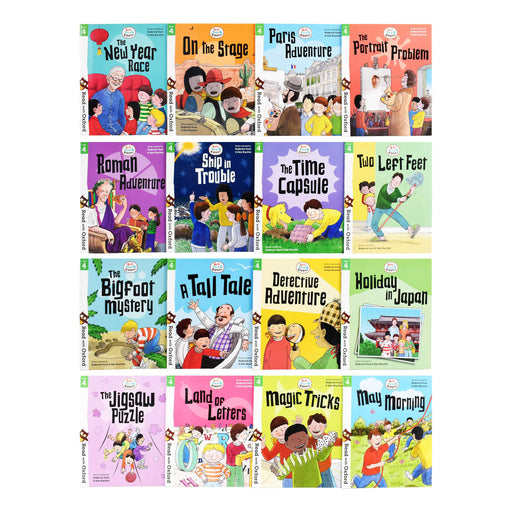 Biff, Chip and Kipper Stage 4 Read with Oxford Phonics 16 Books by Roderick hunt - Ages 0-5 -Paperback 0-5 Oxford University Press