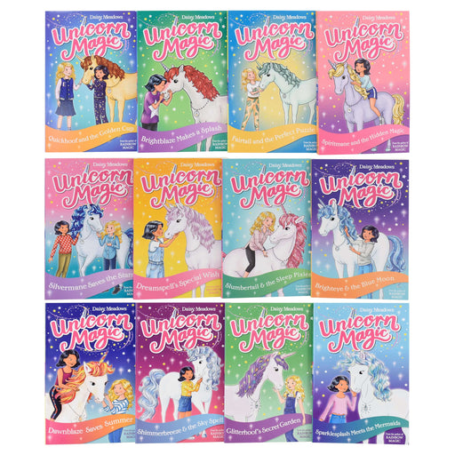 Unicorn Magic Enchanted Valley 12 Book Set Collection By Daisy Meadows - Ages 5-7 - Paperback 5-7 Orchard Books