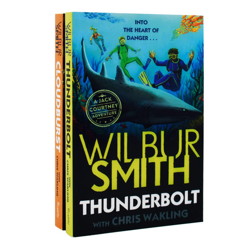 Wilbur Smith A Jack Courtney Adventures 2 Books Set (Thunderbolt, Cloudburst) - Young Adult - Paperback Young Adult Piccadilly Press