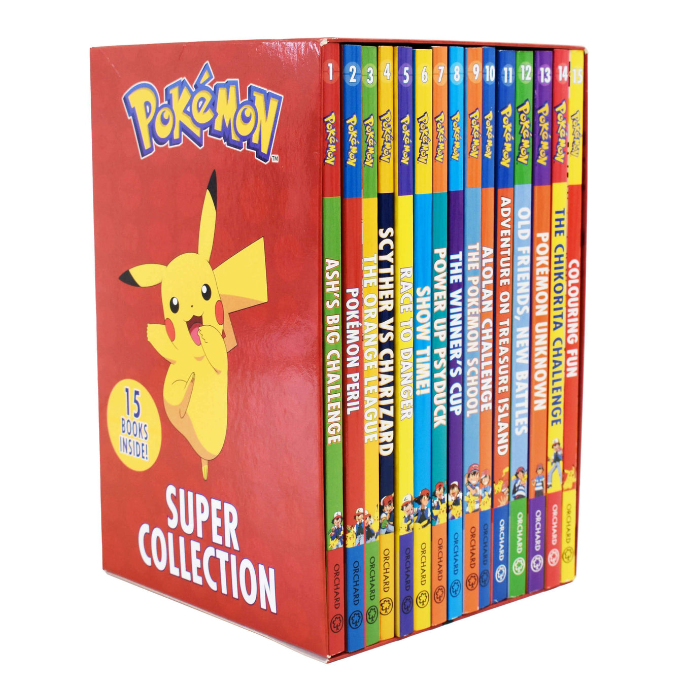 Pokemon Super Collection Series Books 1-15 Box Set By Tracey West - Ages 9-14 - Paperback 9-14 Orchard Books