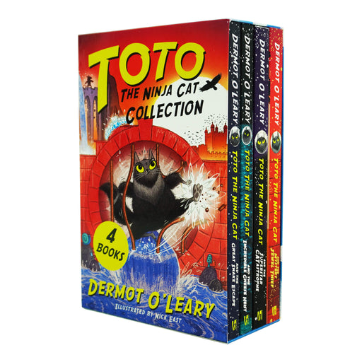 The Toto the Ninja Cat Series 4 Books Collection Set By Dermot O’Leary - Ages 6-8 - Paperback 7-9 Hodder