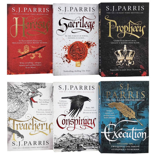 Giordano Bruno Series 6 Books Collection Set By S. J. Parris - Fiction - Paperback Fiction HarperCollins