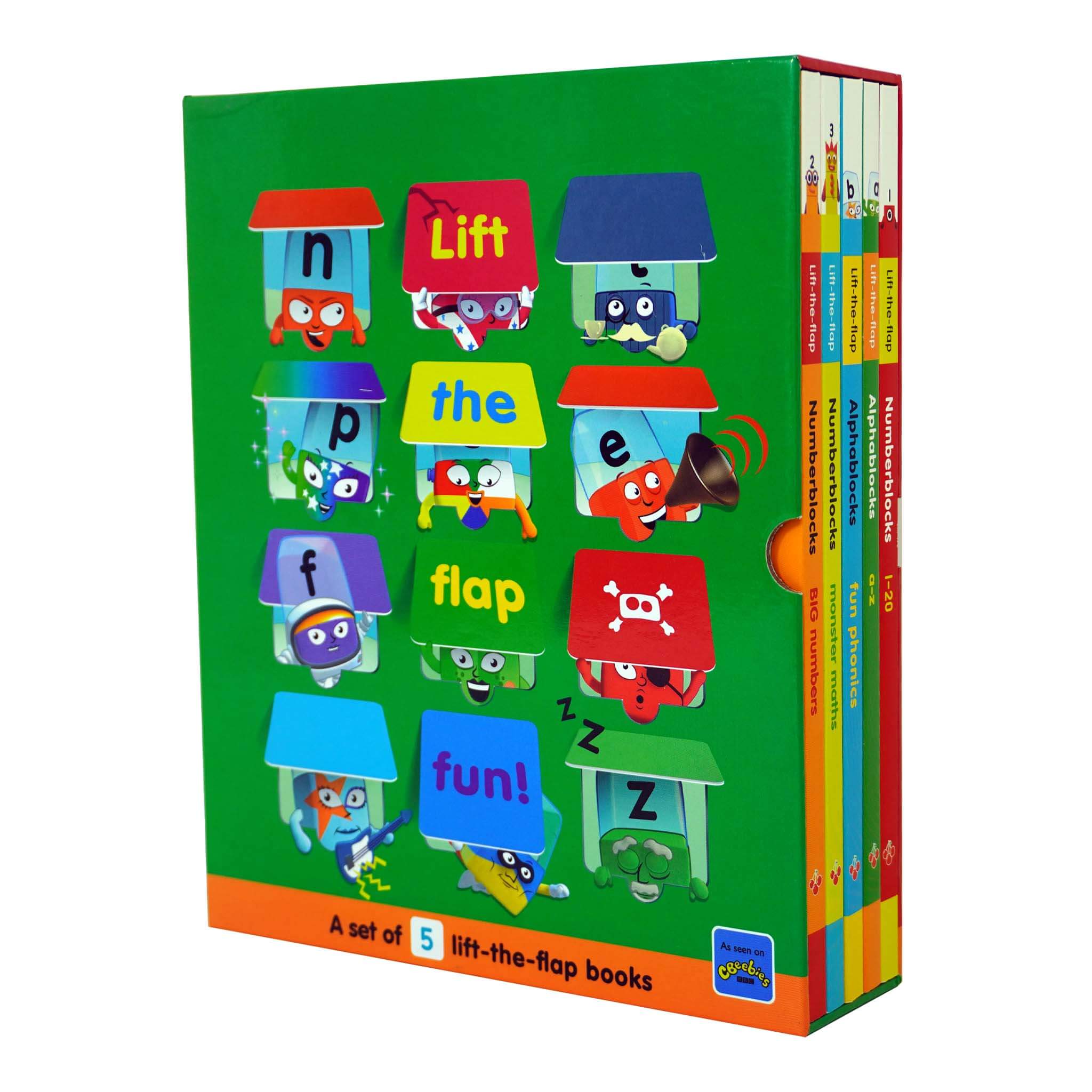 and　Lift-the-Flap　Books2Door　S　Books　Collection　Set　By　—　Numberblocks　Alphablocks