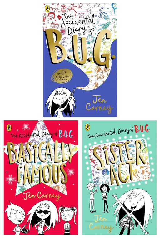 The Accidental Diary of B.U.G. Series 3 Books Collection Set By Jen Carney - Ages 7-11 - Paperback 7-9 Penguin