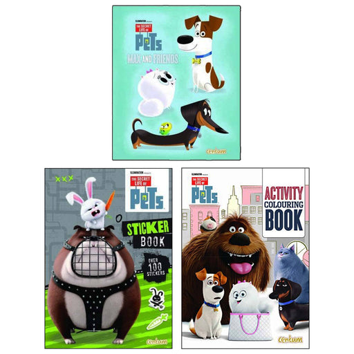The Secret Life of Pets Sticker, Activity Colouring 3 Books Collection Set - Ages 3+ - Paperback/Hardback 0-5 Centum Books