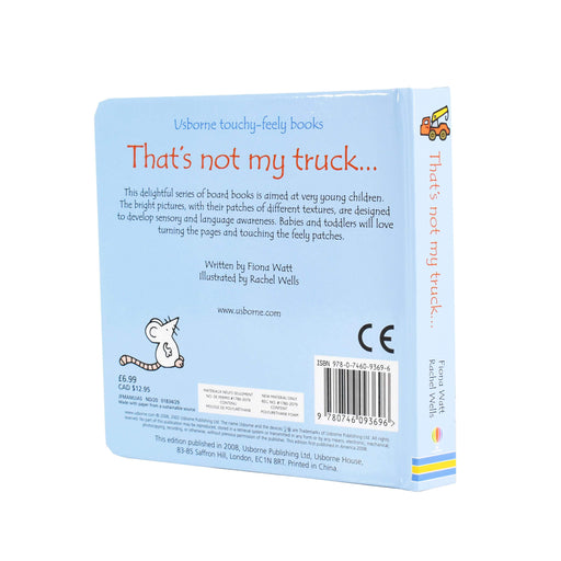 Thats Not My Truck Touchy-feely Board Book by Fiona Watt– Age 0-5 0-5 Usborne