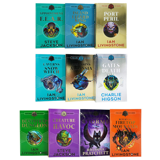 Fighting Fantasy RPG Collection 10 Books Set (Books 6-15) - Ages 9-14 - Paperback 9-14 Scholastic
