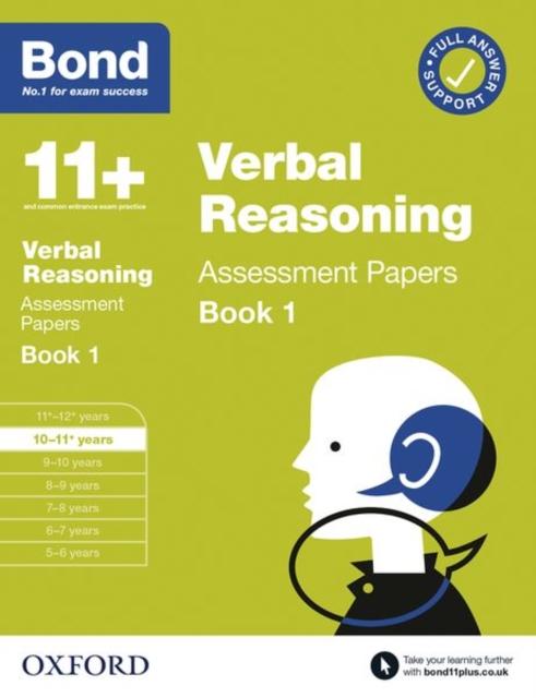 Bond 11+: Bond 11+ Verbal Reasoning Assessment Papers 10-11 years Book 1 Popular Titles Oxford University Press