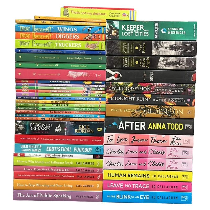 JOBLOT NUMBER 008: 45 Fiction/Children's Mix Books Collection - Paperback - T PT Books2Door