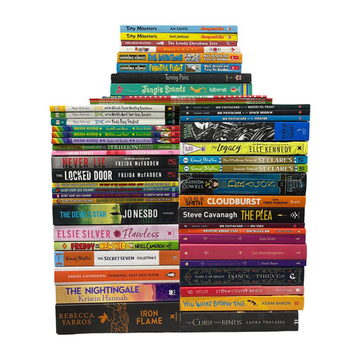 JOBLOT NUMBER 10 : 45 Fiction/Children's Mix Books Collection - Paperback - T 03 Books2Door