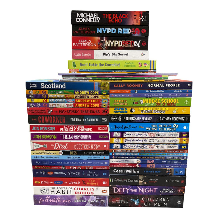 JOBLOT NUMBER 16 : 45 Fiction/Children's Mix Books Collection - Paperback - T 04 Books2Door