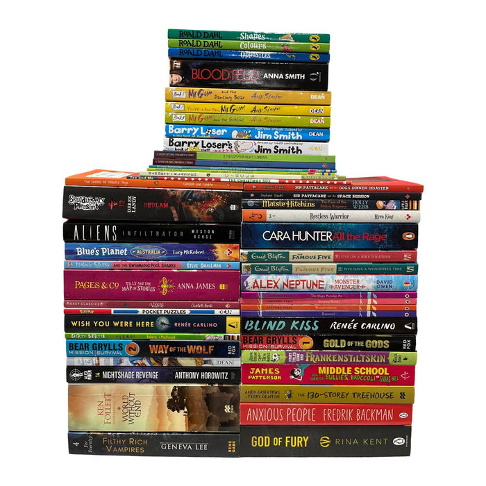 JOBLOT NUMBER 19 : 45 Fiction/Children's Mix Books Collection - Paperback - T 12