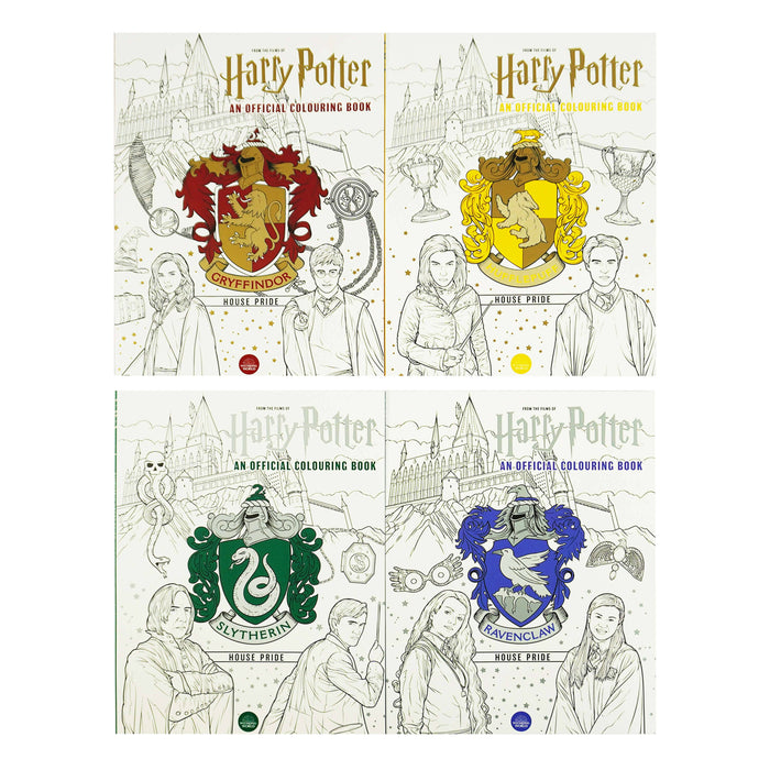 Harry Potter: An Official Colouring 4 Books Collection Set by Various Contributors - Paperback Non-Fiction Batsford Ltd
