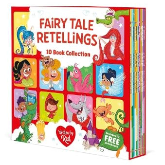 Fairytale Retellings 10 Picture Books Collection Box Set By Red - Ages 7-9 - Paperback (Includes 10 Free Audiobook!)