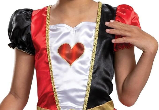 Disney Alice in Wonderland Queen of Hearts Fancy Dress for Kids: Official Disney by Disguise: Includes Iconic Queen of Hearts Dress and Crown Headband 3-5 Disguise