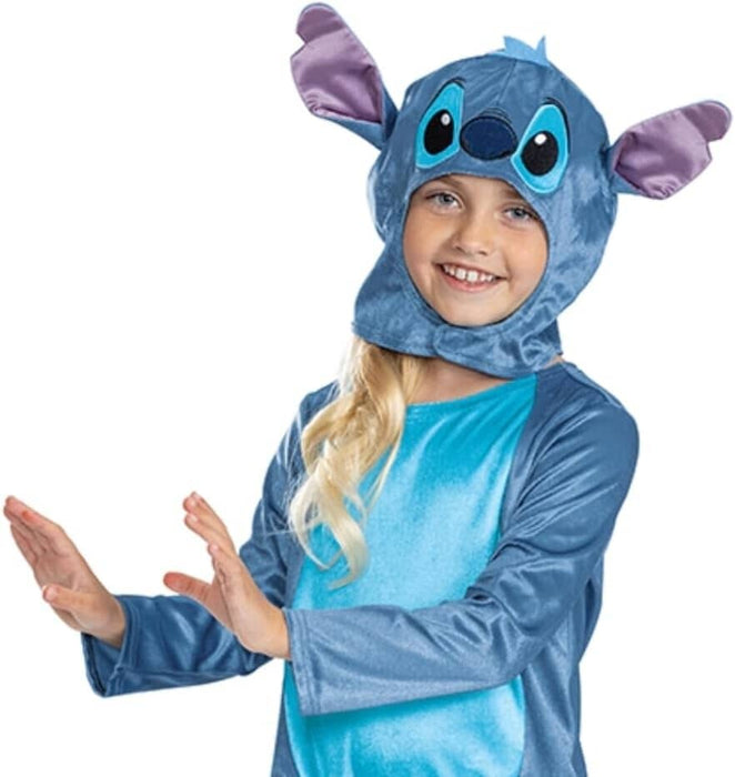Disney Lilo & Stitch Fancy Dress for Kids: Stitch Jumpsuit for Kids Includes Hood with Dimensional Ears and Soft Fabric 3-5 Disguise