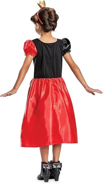 Disney Alice in Wonderland Queen of Hearts Fancy Dress for Kids: Official Disney by Disguise: Includes Iconic Queen of Hearts Dress and Crown Headband 3-5 Disguise