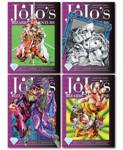JoJo’s Bizarre Adventure: Part 4-Diamond Is Unbreakable (Vol. 6-9) by Hirohiko Araki 4 Books Collection Set - Fiction - Hardback Fiction Viz Media, Subs. of Shogakukan Inc