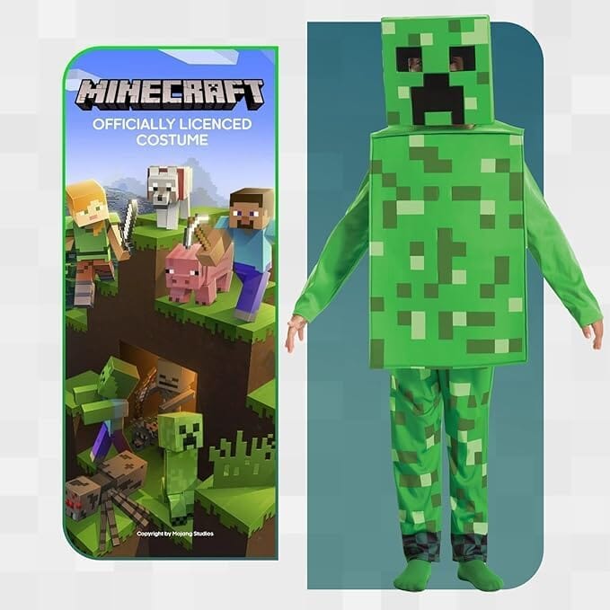 Minecraft Handbook Collection by Mojang AB 4 Books Set With Minecraft Creeper Costume for Kids 9-14 HarperCollins Publishers
