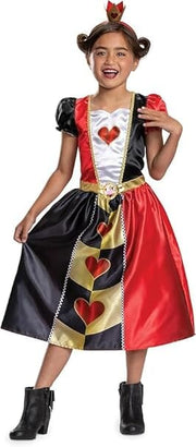 Disney Alice in Wonderland Queen of Hearts Fancy Dress for Kids: Official Disney by Disguise: Includes Iconic Queen of Hearts Dress and Crown Headband 3-5 Disguise
