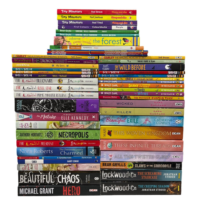 JOBLOT NUMBER 5 : 45 Fiction/Children's Mix Books Collection - Paperback - T 03 Books2Door