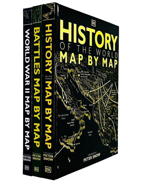 Map By Map Series By Peter Snow & DK 3 Books Collection Set - Non Fiction - Hardback Non-Fiction DK Children