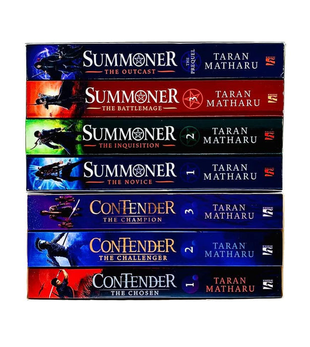 Summoner And Contender Series By Taran Matharu 7 Books Collection Set - Ages 12-17 - Paperback Fiction Hodder & Stoughton