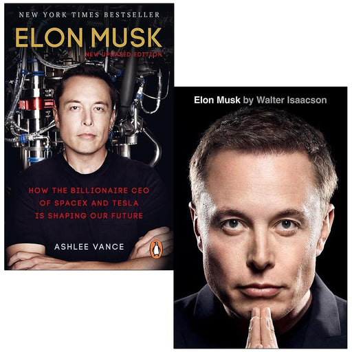 Elon Musk By Ashlee Vance & Walter Isaacson 2 Books Collection Set - Non Fiction - Hardback/Paperback Non-Fiction Penguin