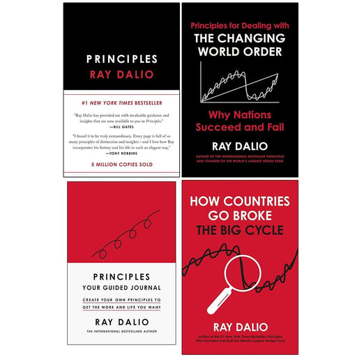 Ray Dalio Collection (Principles: Life and Work, The Changing World Order, How Countries Go Broke & Guided Journal) 4 Books Set - Non Fiction - Hardback Non-Fiction Simon & Schuster
