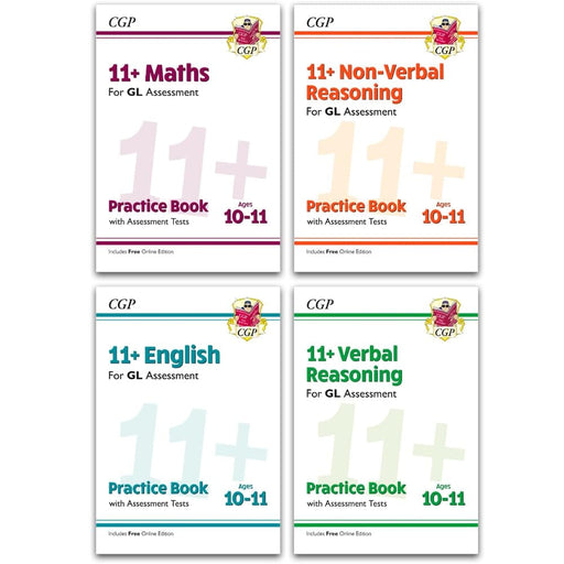 CGP 11+ Verbal Reasoning (for GL Assessment) 4 Books Set - Ages 10-11 - Paperback (Includes Free Online Edition) 9-14 Coordination Group Publications Ltd (CGP)